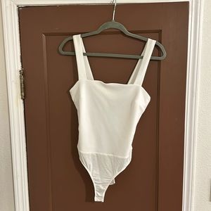 Lulus Basics, white bodysuit, medium